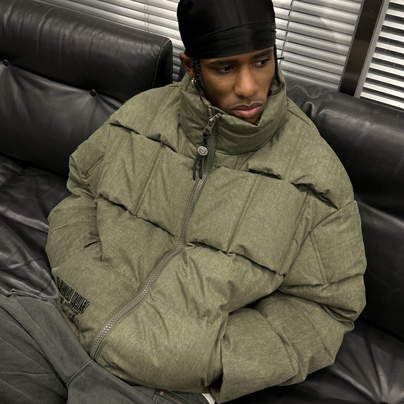 MEDM国潮休闲常规款雪花洗羽绒服