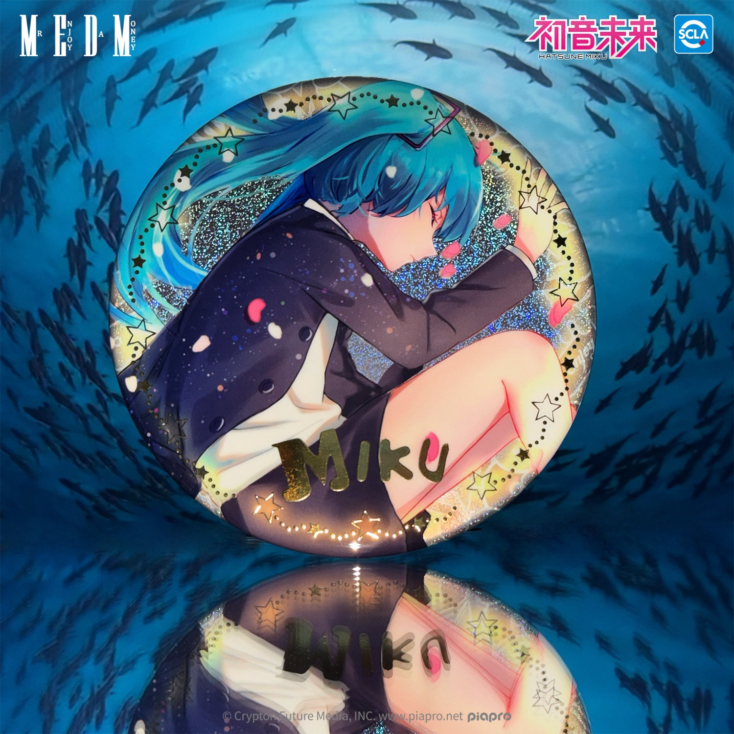 MEDMx初音未来联名系列周边大徽章装饰品挂饰县胸章