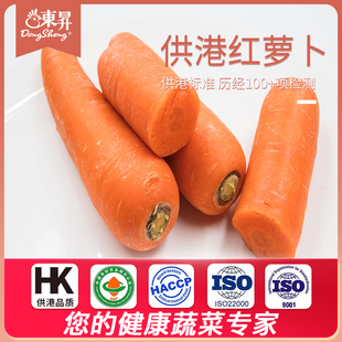 火锅食材煲汤榨汁400g 东升农场 供港红萝卜胡萝卜甜脆红皮红心