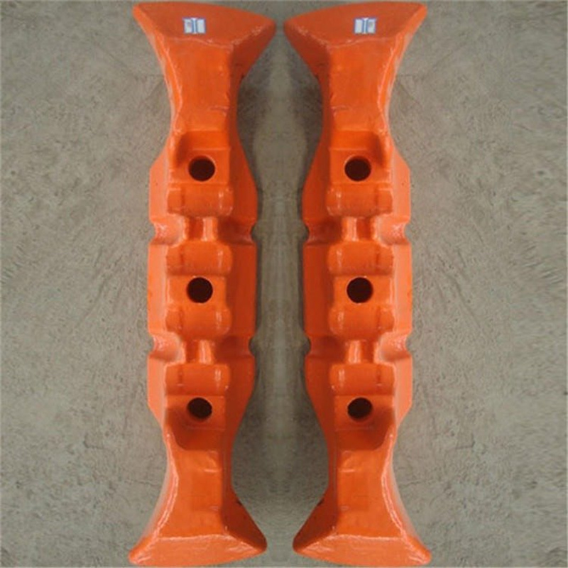 吉聚矿用锻打接链环 牛角刮板 刮板机配件定制耐用 锻造工艺