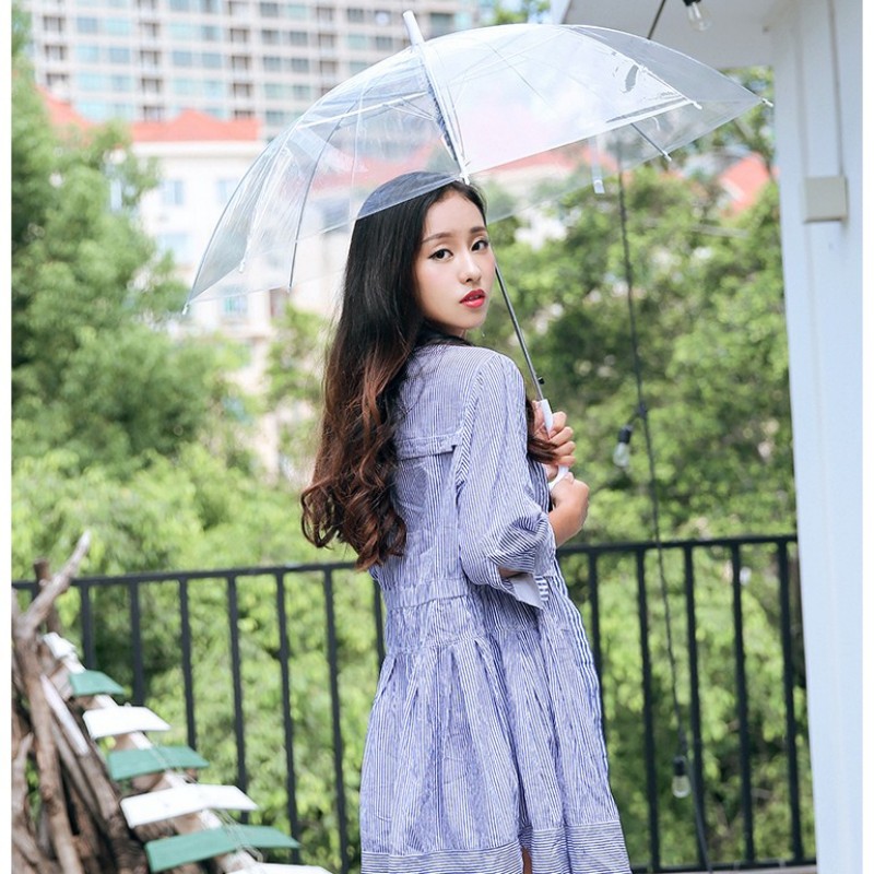 透明雨伞长柄伞儿童广告伞学生