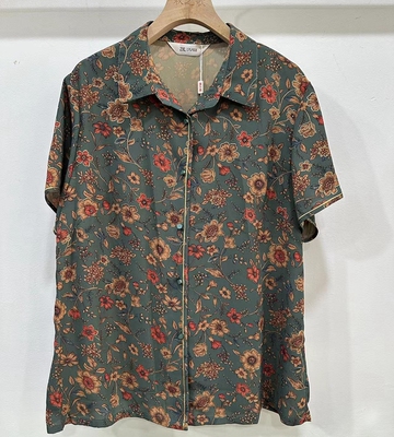 秋之歌聚酯纤维衬衫中老年人唐装