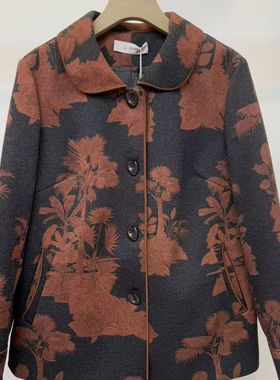 Q65033胖奶奶短款外套春秋大码夹克洋气老太太上衣中老年女装衣服