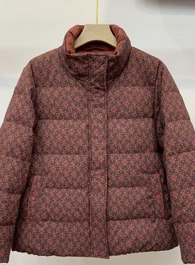 Q94017羽绒服女休闲时尚短款90绒白鸭绒妈妈棉衣2024冬装新款外套