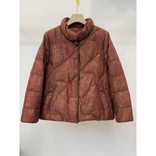 丝瑞9中年妈妈五十多岁洋气羽绒服2026新款加厚复古减龄90绒外套