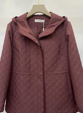 Q64012女装春装连帽子风衣妈妈装2025年新款春秋中长款百搭秋之歌