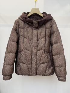 加厚丝瑞sr-087中老年妈妈连帽面包羽绒服奶奶羽绒外套福太太衣服