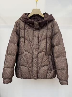 加厚丝瑞sr-087中老年妈妈连帽面包羽绒服奶奶羽绒外套福太太衣服