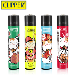 西班牙可利福可充气砂轮火石打火机创意个性 小巧招财猫系列