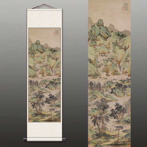 名家字画卷轴画八骏图宣纸