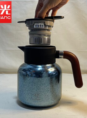 富光纯钛焖茶壶大容量家用闷泡壶办公闷茶壶茶水分离礼盒保温水壶