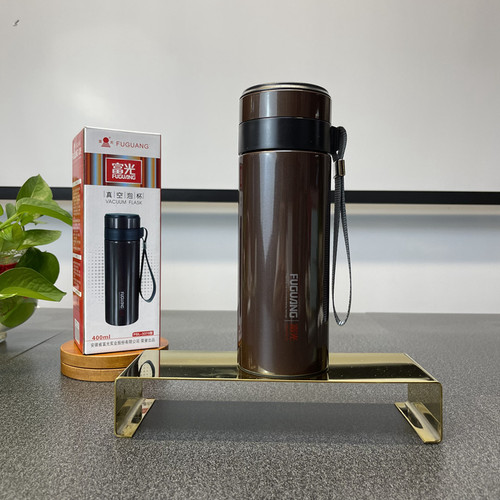 富光304不锈钢保温杯男茶水分离杯男大容量带提绳便携车载泡茶杯