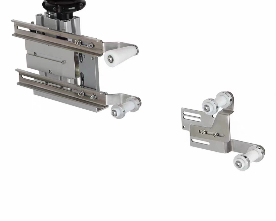 小嘴拷边机气动撑开架 上领机支架包缝机上圆领拉腰橡筋架啤呤架