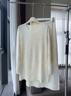 轻奢高定小众4D提花醋酸套装系列B1