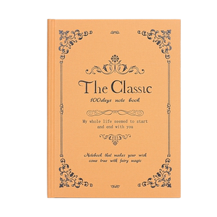 复古The Classic经典精装花边B5笔记本记事本硬面加厚精装本日记本子简约大学生A5复古文艺精致日记本