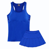 女速干羽毛球网球跑步运动背心带胸垫女乒乓球薄款 新款 运动套装