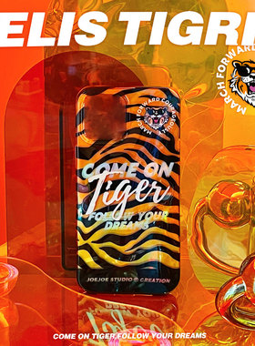 JOEJOE原创老虎适用17Pro亮面apple16苹果iPhone17pro max手机壳15潮酷14保护壳13欧美潮牌高级小众手机套12