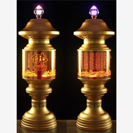 佛灯、佛前长明灯、观音莲花灯、拜佛殿、关公财神灯、财运灯