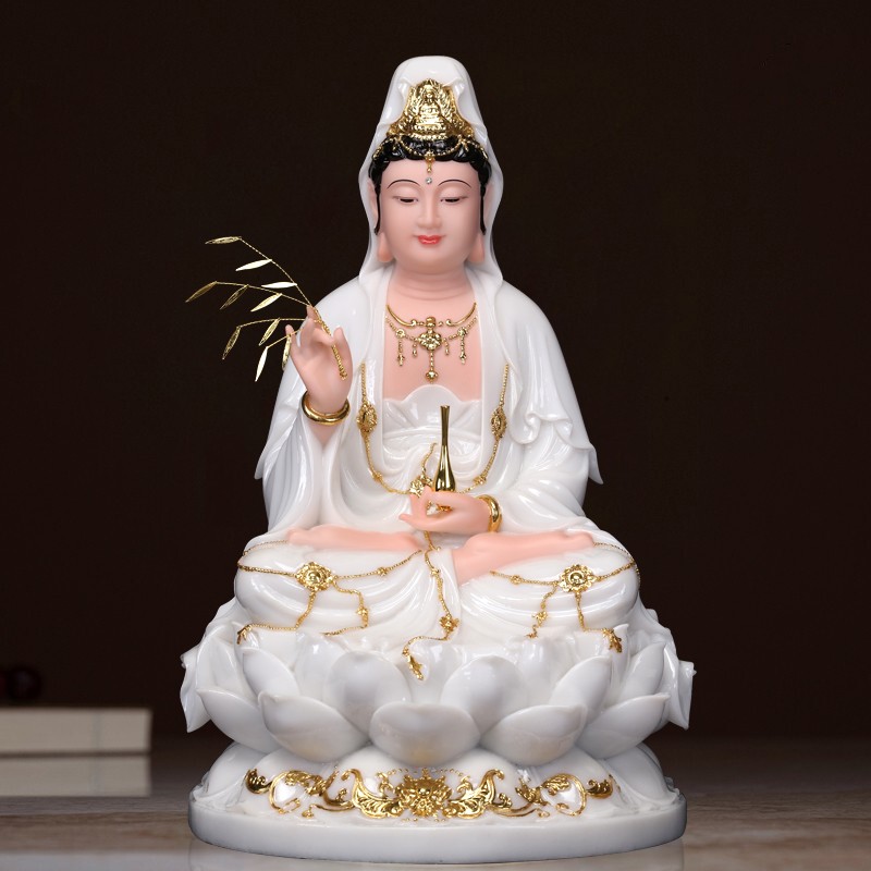 观音菩萨佛像汉白玉观世
