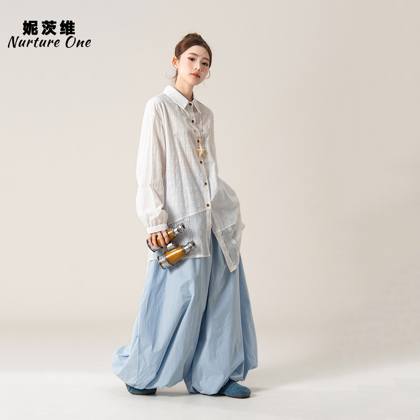 妮茨维【1.30 20:00春季新品】前4小时6折 限50件！镂空拼接,女装/女士精品,衬衫,淘宝优惠券,粉丝福利购,淘宝优惠卷