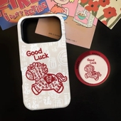 新年窗花小马磁吸磨砂适用iPhone17ProMax手机壳16苹果华为mate70pura80 保护套红米oppox90find荣耀小米vivo