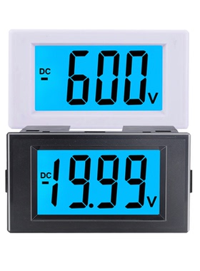 直流数显电压表正负检测仪表液晶数字显示表头AC220V电源D69-230