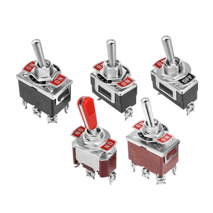 钮子开关摇头摇臂摇杆开关2 3 6脚2档3档复位自锁102 103 202
