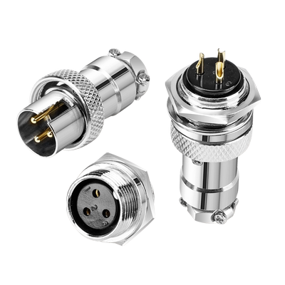 曼宣航空插头反装铜芯镀金