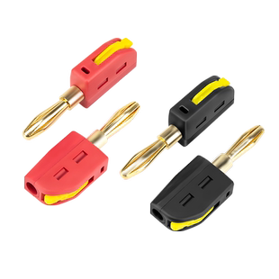 免焊快接4MM香蕉插头banana灯笼头传感器接头电力实验测试连接器