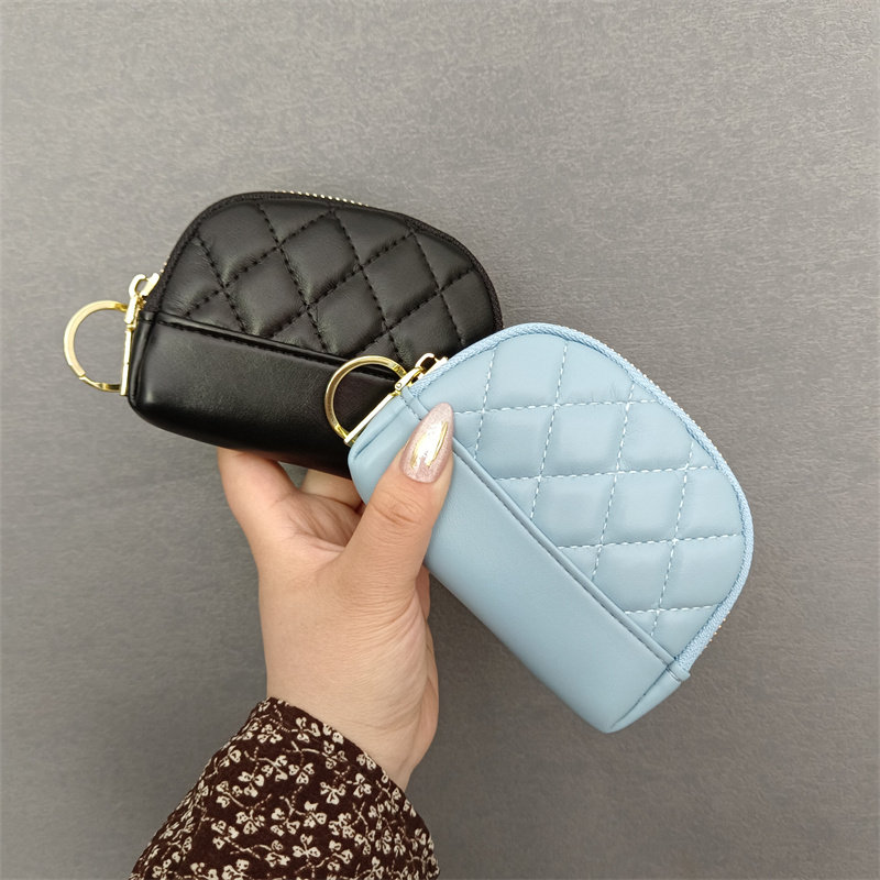 高级感卡包零钱包女士迷你硬币包编织小包2026新款日式钥匙圈挂件