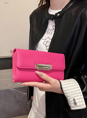 小众欧美长款钱包大容量多功能