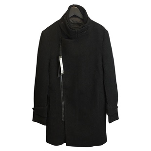 圣迪家男式 羊毛保暖立领酷帅休闲大衣外套1851 断码