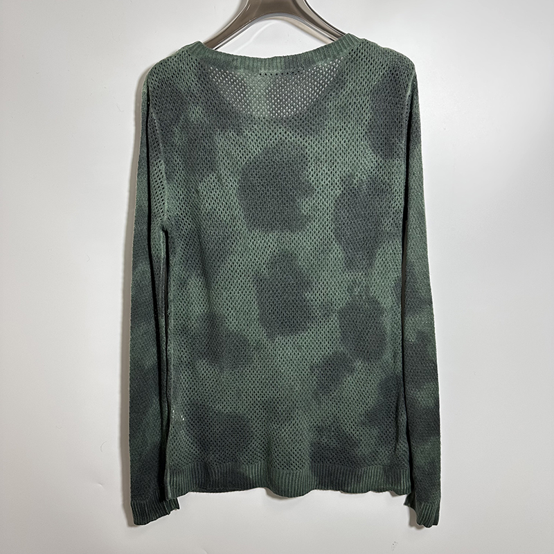 圣迪奥男脏脏返古印花毛衣