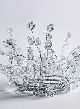 亚克力仿水晶皇冠束花DIY材料