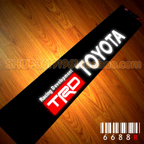 丰田汽车贴纸 前挡车贴-后挡贴 卡罗拉 雅力仕 锐志 TRD装饰改装
