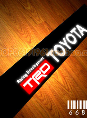 丰田汽车贴纸 前挡车贴-后挡贴 卡罗拉 雅力仕 锐志 TRD装饰改装