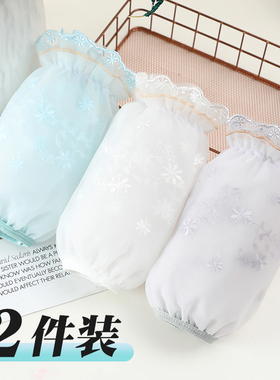 袖套女新款防脏羽绒服白色上档次手套学生韩版可爱耐脏高颜值护袖