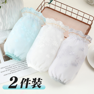 袖套女新款防脏羽绒服白色上档次手套学生韩版可爱耐脏高颜值护袖