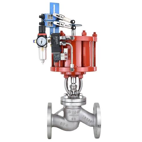 气动截止阀J641H-16C/P铸钢不锈钢法兰高温高压紧急切断蒸气阀150