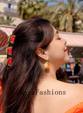 新品进口现货法国coucou suzette抓夹盘发鲨鱼夹小西瓜刘海碎发