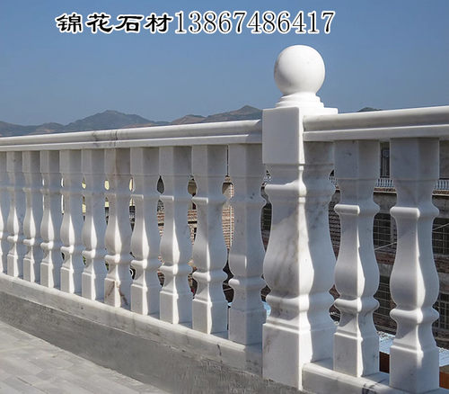 罗马柱花瓶柱将军柱花岗岩栏杆天然大理石阳台护栏楼梯围栏南