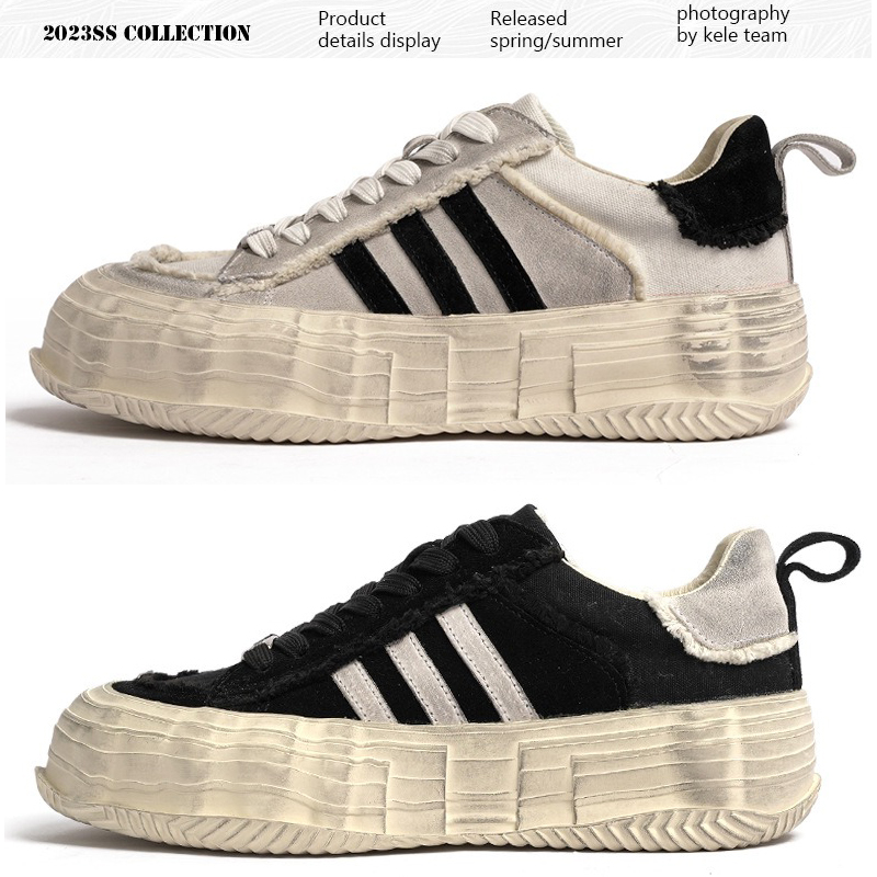 檀健次小众做旧溶解板鞋男女板鞋