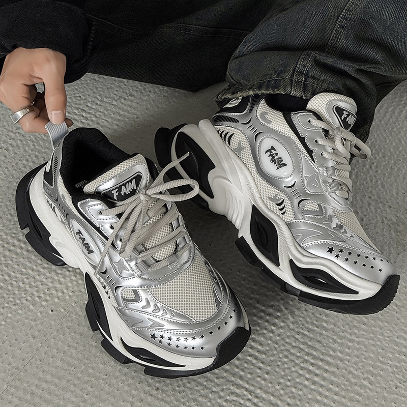 响尾蛇10cm增高老爹鞋男女款