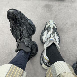 厚底增高休闲运动鞋 街头走秀款 鳄鱼鞋 男2025春秋新款 子潮女 老爹鞋