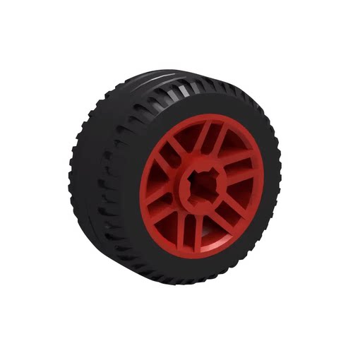 适用乐高11209小颗粒积木配件21x9.9mm轮子汽车轮胎11208车子轮毂