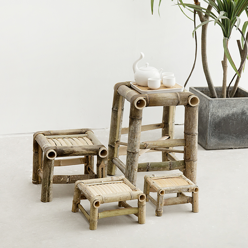 竹椅子纯手工家用天然老式编织