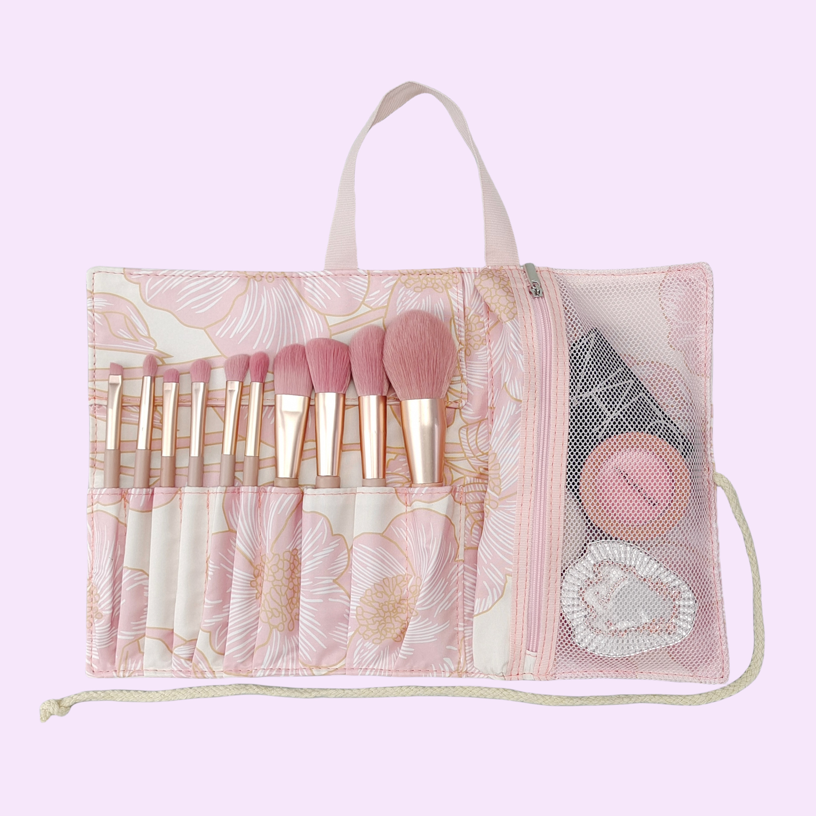 少女心化妆刷收纳袋包女便携网红卷袋大容量彩妆工具多功能包推荐,彩妆/香水/美妆工具,化妆刷,淘宝优惠券,粉丝福利购,淘宝优惠卷