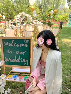 白色西装名媛气质修身显瘦复古时尚港风高级感小众设计chic外套女