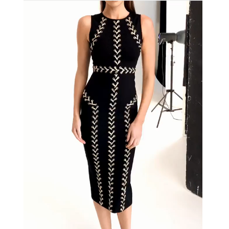 黑色礼服轻奢小众高端级感气质名媛晚宴年会装平时可穿法式连衣裙