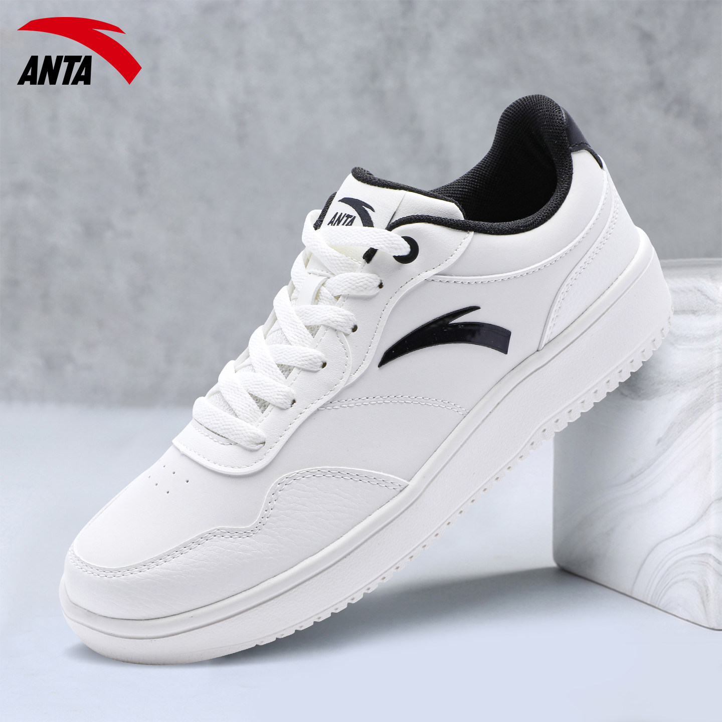 安踏男鞋休闲板鞋软底